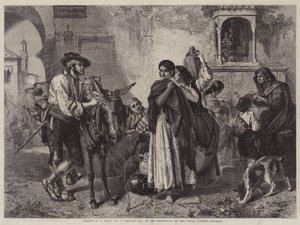Roddelende vrouwen bij een put